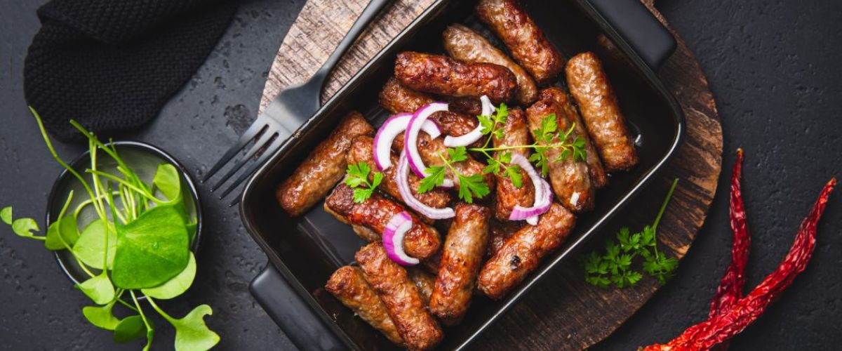 Sommerpasta mit Cevapcici